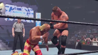 Brock Lesnar vs Hulk Hogan - WWE Smackdown 2002. WWE 2K23