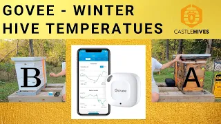 #beekeeping Govee Sensors to check Hive Temps & Humidity