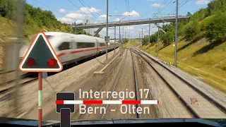 Cab ride Berne to Olten - Führerstandsmitfahrt von Bern nach Olten