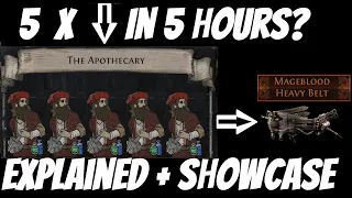 5 X Apothecary / full mageblood farm in 5 hours. + explained how PoE Fast Mageblood farm strategy.