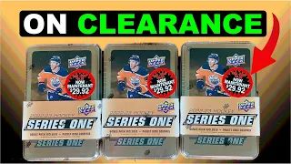 WALMART Had These On CLEARANCE? - 2022-23 Upper Deck Series 1 Hockey Retail Tins x3