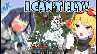 Kaela Watches Kronii Fall To Her Death Twice Because She Forgot Her Elytra【Hololive | Minecraft】