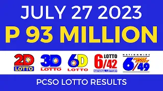 Lotto Result July 27 2023 9pm [Complete Details]