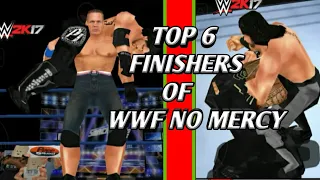 Top 6 finishers of WWF NO MERCY