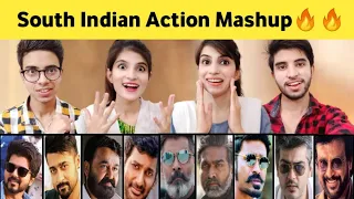 All Tamil Top Heroes Mashup | Tamil Action Scenes Mashup | Reaction Team