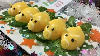 2019 - New Year of the Yellow Pig 🎄🎅 Glamorous New Year's Snack🎄🎅