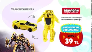 Hafta sonuna özel: Transformers 5 Turbo Changers Tek Adımda Dönüşen Figür