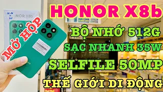 HONOR X8b | Mở hộp Honor X8b Bộ Nhớ Khủng 5128GB, Camera Selfile 50MP tại Thế Giới Di Động