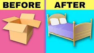 COOL CARDBOARD BED | CARDBOARD FURNITURE | DIY CARDBOARD CRAFT | BEST OUT OF WASTE