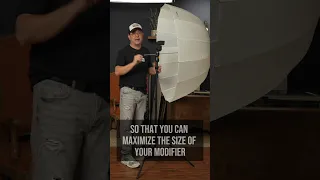 How to Properly Use A Shoot Through Umbrella to Create Amazing Portraits #shorts #photography