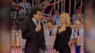 Toto Cutugno ospite di "Domenica in" (1987) con Raffaella Carrà