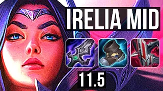 IRELIA vs FIZZ (MID) | Quadra, 6 solo kills, 800+ games, 12/2/4, Dominating | EUW Diamond | v11.5