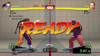 USFIV Vega trials speedrun (4:46)