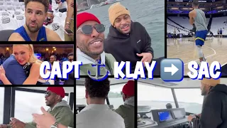 Draymond drives Klay’s boat back! Chris Paul steers around Alcatraz; Moody; Sacramento shootaround