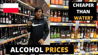 BEER IS CHEAPER THAN WATER IN POLAND|| ALCOHOL PRICES IN POLISH SUPERMARKETS| INDIANS IN POLAND 🇵🇱