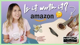 Inexpensive Amazon Guitars - Are They Worth It? (Mirio 41" Acoustic Guitar Unboxing & Review)
