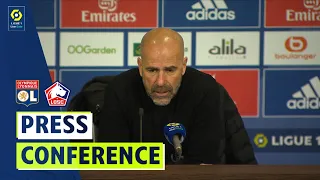 Press Conference OLYMPIQUE LYONNAIS - LOSC LILLE (0-1) / Week 26 - Ligue 1 Uber Eats / 2021-2022