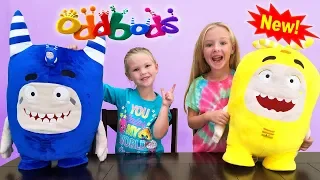 Opening New OddBods Toys! Giant Plushie and Light Up Game!!