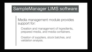 Pharma Solution for Thermo Scientific SampleManager LIMS software