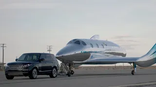 Range Rover Astronaut Edition supporting the reveal of Virgin Galactic’s new Spaceship