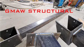 MIG GMAW Structural Welding Post With Base Plate Fabrication