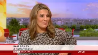 Sam Bailey X Factor Interview BBC Breakfast 2013