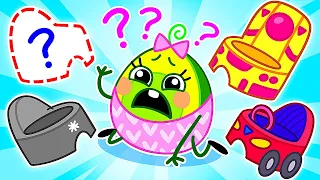 🙀 Oh No! Where Is My Potty? 🚽Healthy Habits for Kids with Avocado Baby 😻 Pit & Penny Family🥑