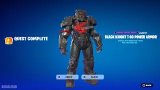 How To Get Black Knight T-60 Power Armor Skin FREE In Fortnite (Unlocked LEGO T-60 Power Armor)