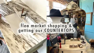 flea market shopping + prepping for our NEW COUNTERTOPS | XO, MaCenna Vlogs