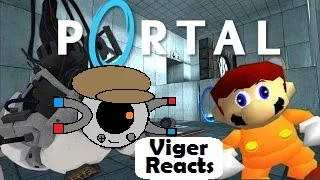 Viger Reacts to SMG4's "Portal M4R10 - If Mario was in...Portal"