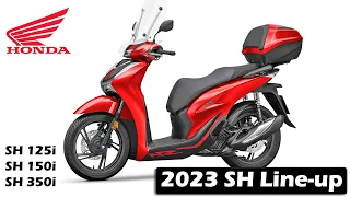 2023 Honda SH 150i, SH350i & SH 125i - new colors