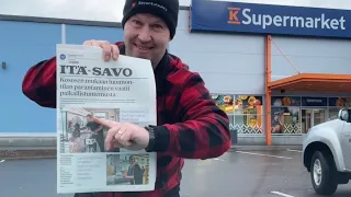 Siinähä se lehtijuttu nyt on, oikein etusivulle pääsin!!!