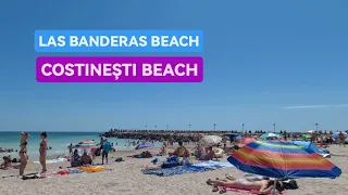 [5.3K] Plaja LAS BANDERAS BEACH - Amazing COSTINESTI BEACH Walk 4K , CONSTANTA, ROMANIA 🇷🇴