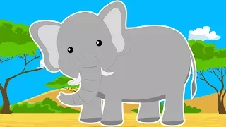 Дикие Животные Африки. Про Слона Мультик для Детей. Развивающий Мультфильм. Дикие Животные для Детей