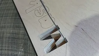 Cutting out letters with a scroll saw