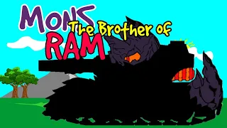 Cara Menggambar Tank Kartun MONS, The Brother of RAM (HomeAnimations) - Cartoons About Tanks