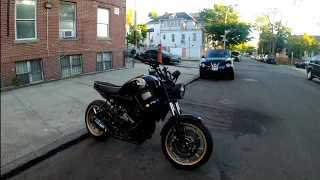 XSR700 NYC Morning ride.