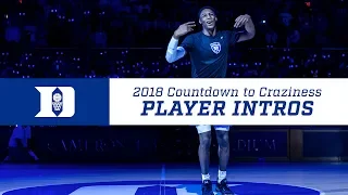 2018 Countdown To Craziness: Player Intros
