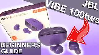 Beginners Guide JBL VIBE100tws (How to use truly wireless earbuds)