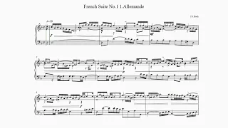 Bach French Suite No.1 1.Allemande