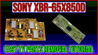 Easy TV parts removal tutorial.  (SONY XBR-65X850D)