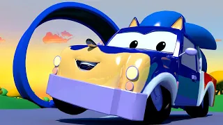 Camioneta Pickle este ariciul Sonic - Vopsitoria lui Tom în Orasul Masinilor 🎨 Desene pentru copii
