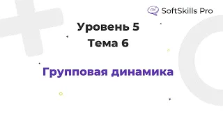 Групповая динамика - Курс SoftSkills Pro