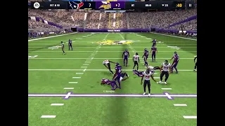 Madden Mobile Vikings vs Texans