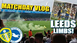 CRAZY LEEDS LIMBS for injury time EQUALISER! Leeds 1 - 1 Brighton MATCHDAY VLOG!