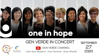 Gen Verde Online Concert : "One in Hope"