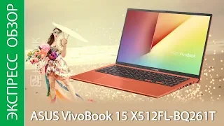 Экспресс-обзор ноутбука ASUS VivoBook 15 X512FL-BQ261T