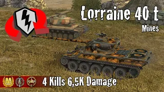 Lorraine 40 t  |  4 Kills 6,5K Damage  |  WoT Blitz Replays