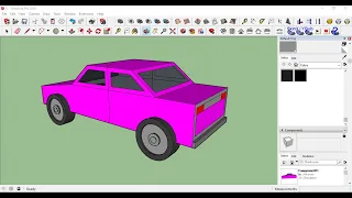 Basic Car 3D modeling in Sketchup