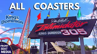 All Coasters at Kings Dominion + On-Ride POVs - Front Seat Media